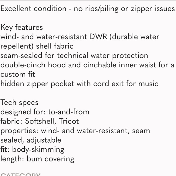 Lululemon Right as Rain Jacket.  Green.  Size 4 - Picture 9 of 15